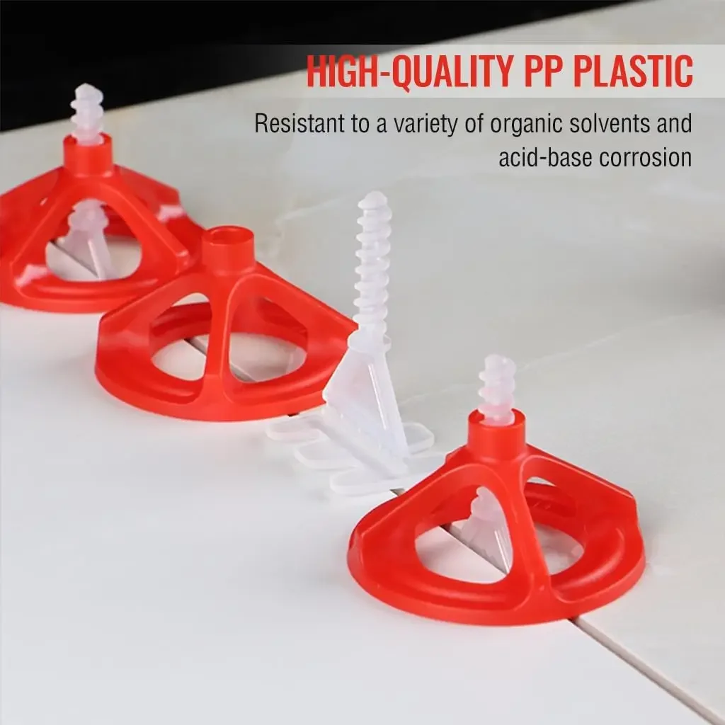 Spiral Ceramic Tile Leveling System Reusable Tile Leveler Spacer Baseplates Straps Wadge for Tile Laying Wall Floor Fixing