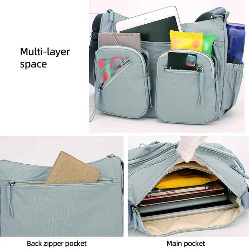 الشتاء المرأة الصالة الرياضية اللياقة البدنية حقيبة كروسبودي نزهة التسوق التدريب التخييم حقيبة محمولة التنقل Daypack حقيبة يد محمولة كبيرة #4