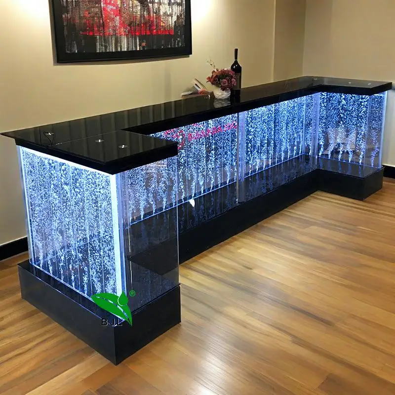 ออกแบบเคาน์เตอร์ต้อนรับสปาโรงแรมทันสมัยพร้อมไฟ LED อะคริลิคเปลี่ยนสีได้
