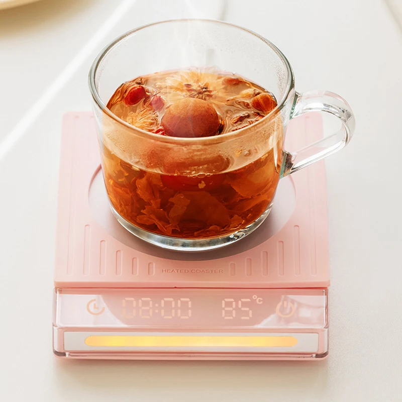 50W Electric Coffee Mug Warmer 4 Gear Temperature Control Home Office Cup Heater Hot Plate Coffee Coaster Heating Mat 220V