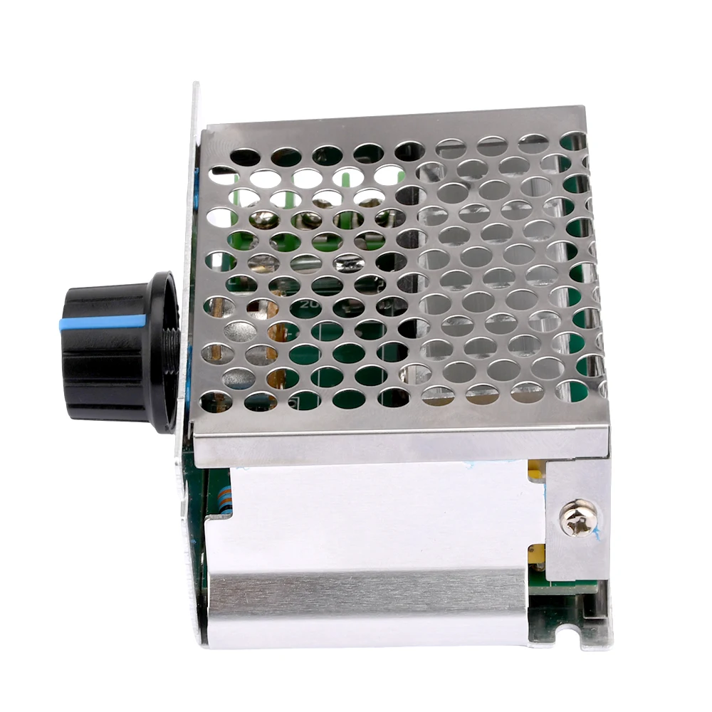 AC 220V zu DC 10-210V 20A SCR PWM Motor Drehzahl regler Gouverneur Spannungs regler Geschwindigkeit Volt Steuersc halter mit Potentiometer – Detail 4
