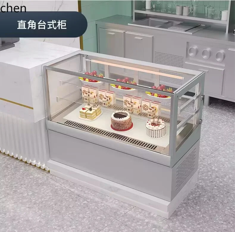 ZML refrigerated  cabinet Commercial air-cooled right-angle dessert West Point mousse crisper, open the door after the freezer