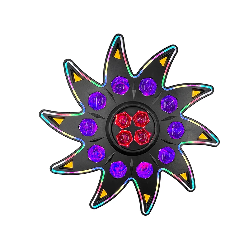 160W Sunflower Shaped LED Stage Light with DMX512 Voice Control RGBW Color Flicker Effect for Disco Club Party Lighting