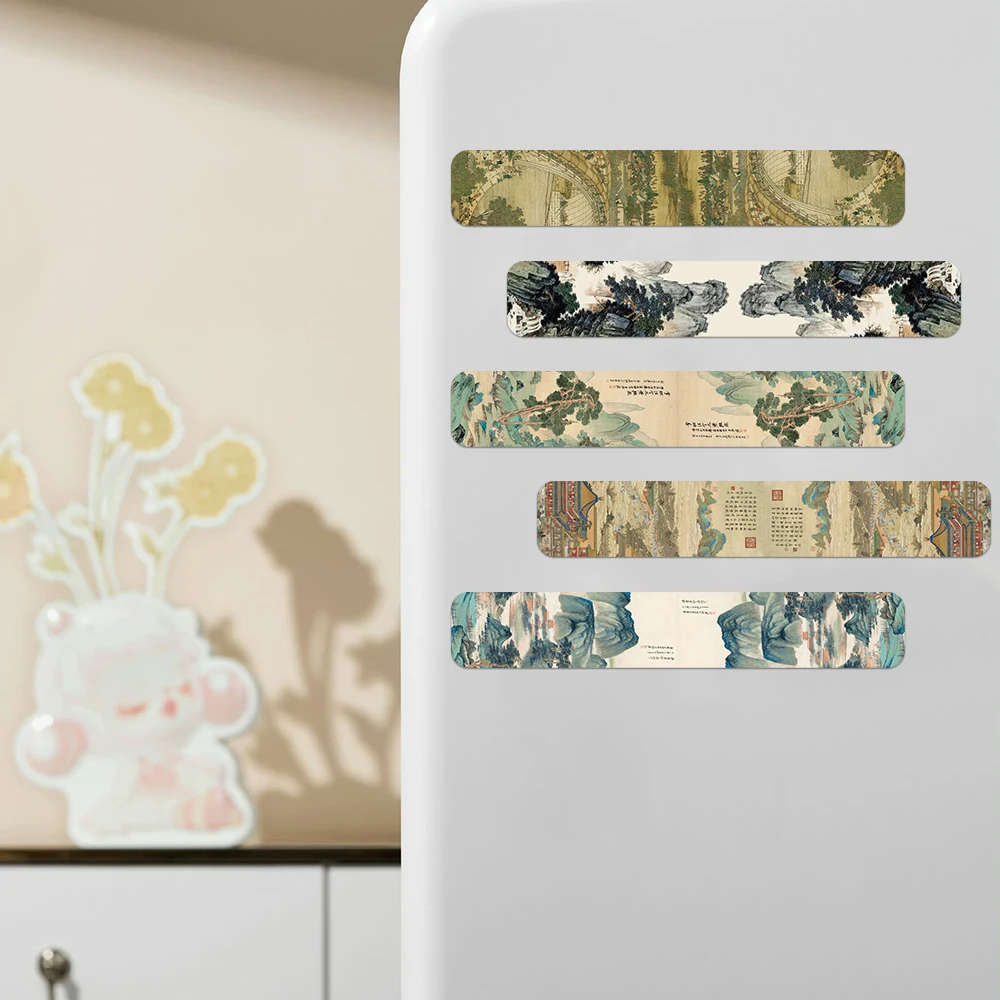 5 قطعة النمط الصيني القديم المرجعية المغناطيسية طلاء حبر المرجعية الجمالية صفحة الكتاب طالب القرطاسية القراءة الملحقات