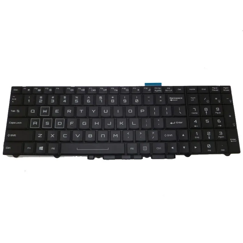 Backlit Keyboard For 한성컴퓨터 For Hansung EX54 EX56G For BossMonster Lv63E / Lv69E / Lv74 / Lv78 English US Black New