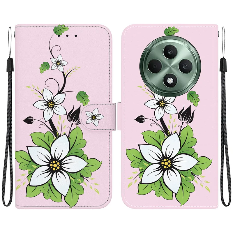 Wallet Card Stand Magnetic Flip Case For OPPO Reno12 F 5G FS Reno 12 Pro 12F Reno12F S Coque Etui Leather Phone Cover Funda Capa