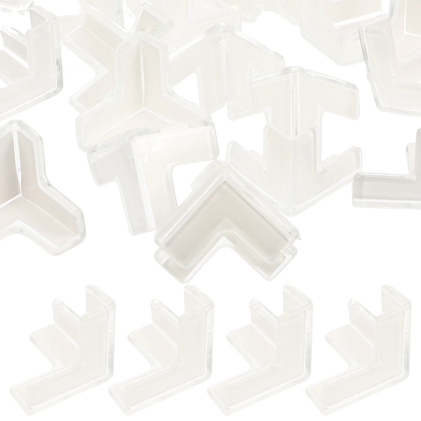 

20Pcs Furniture Corner Protectors Transparent Safe Edge Covers for Kids Baby Proofing Table Desk Bed Shelf Home Use