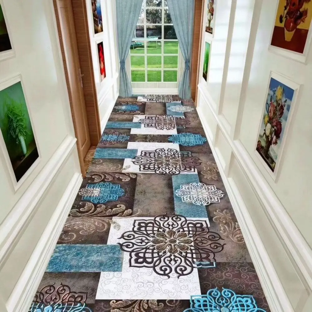 Soft Polyester Floor Rug Customizable Carpet Roll For Indoor Entrance Hallway Kitchen Bedroom Washable Decor Mat