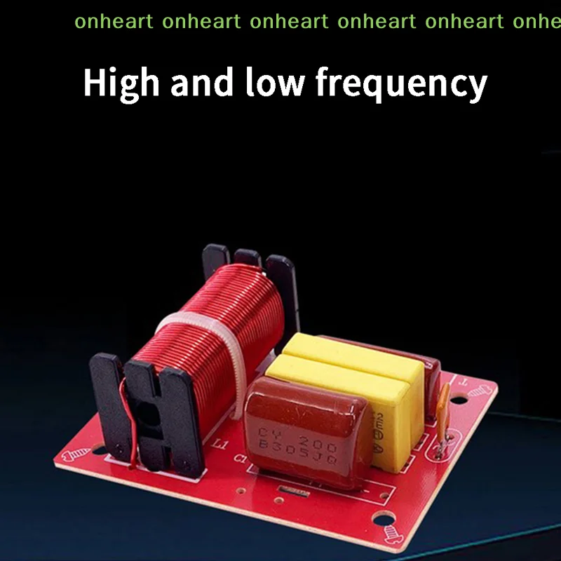 Divisor de Frequência de Áudio Automotivo WEAH-234 80W 2 Vias para Alto-Falante - Filtro Crossover de Agudos e Graves