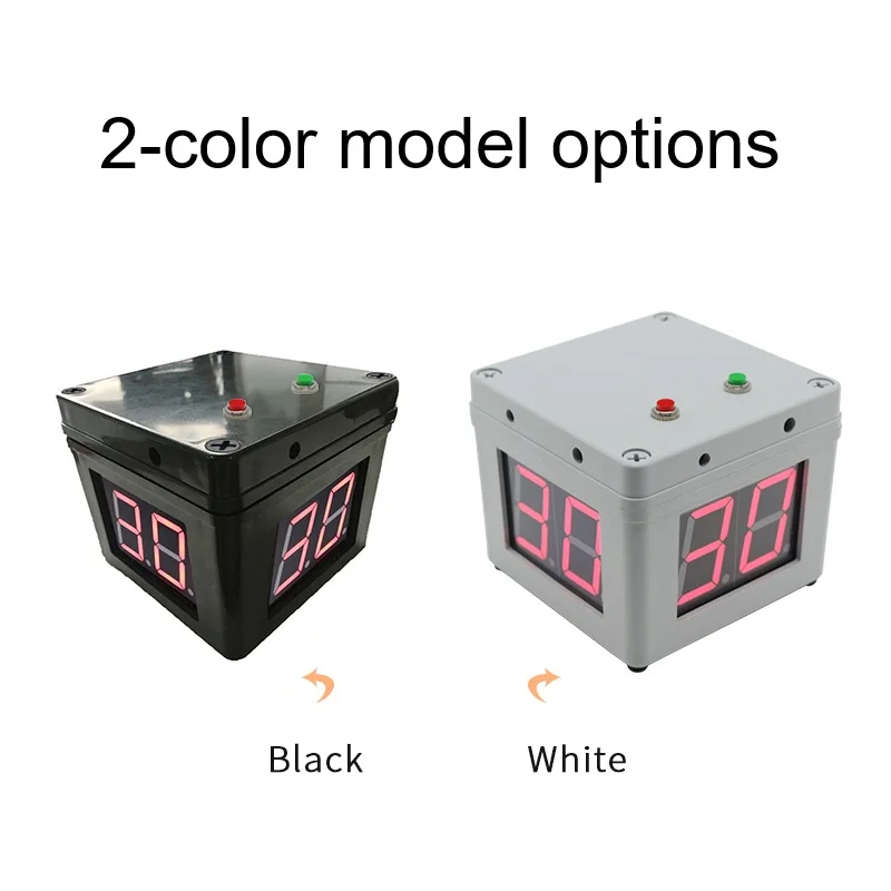 GANXIN Portable Touch Button Control Digital Countdown Timer Mahjong Chess Games Shot Clock for Texas Hold'em Poker Tournament