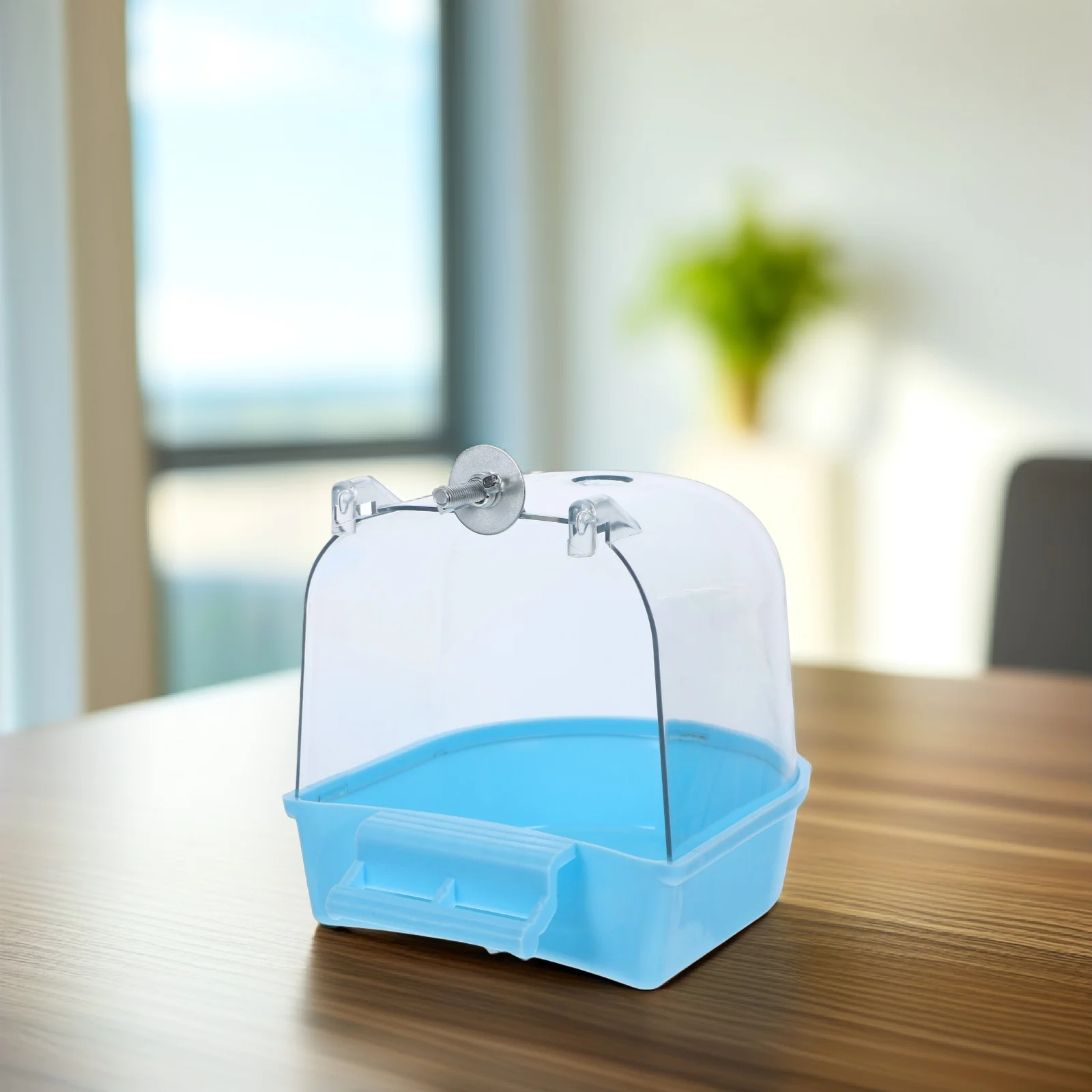 

Bird Bath Tub Hanging Bathtub Parrot Shower Box Smooth Edges Leak Cage Bath Box Hanging Parakeet Bathtub