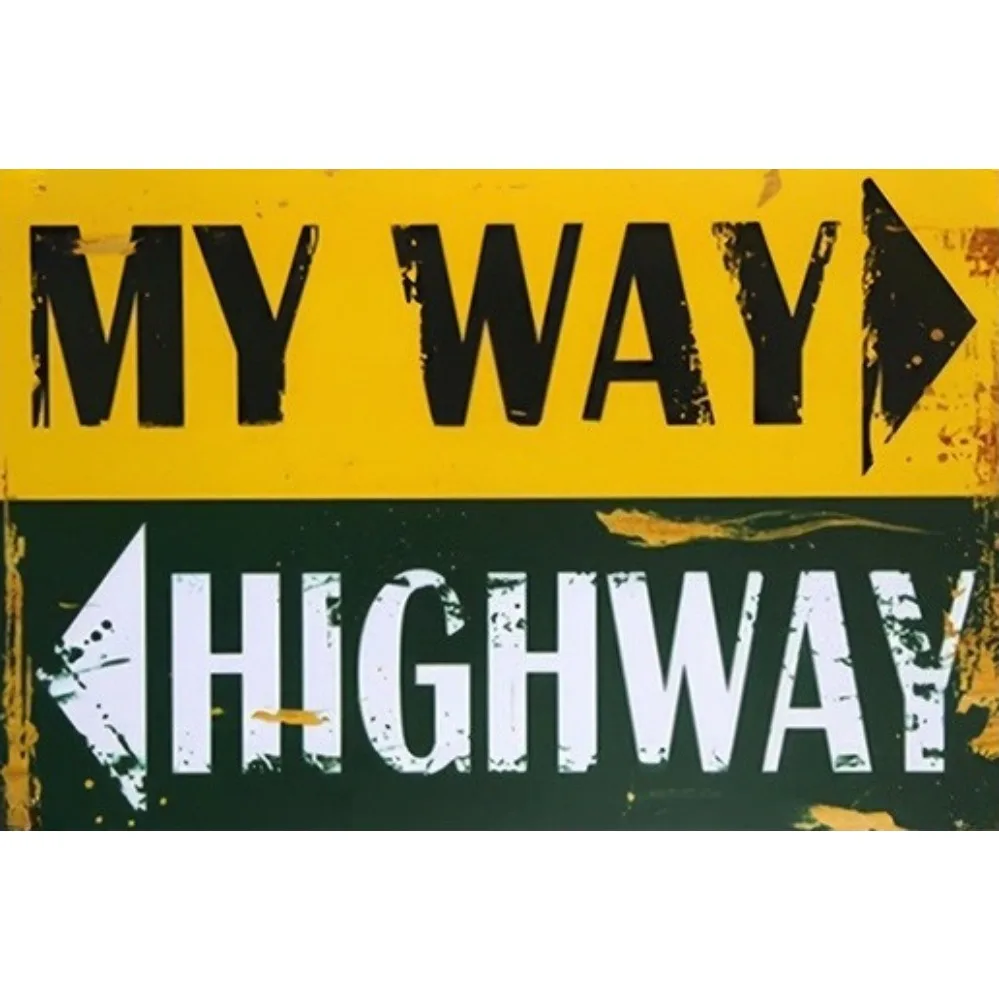 2D 1PC Vintage 8x12 Inch Metal Sign 