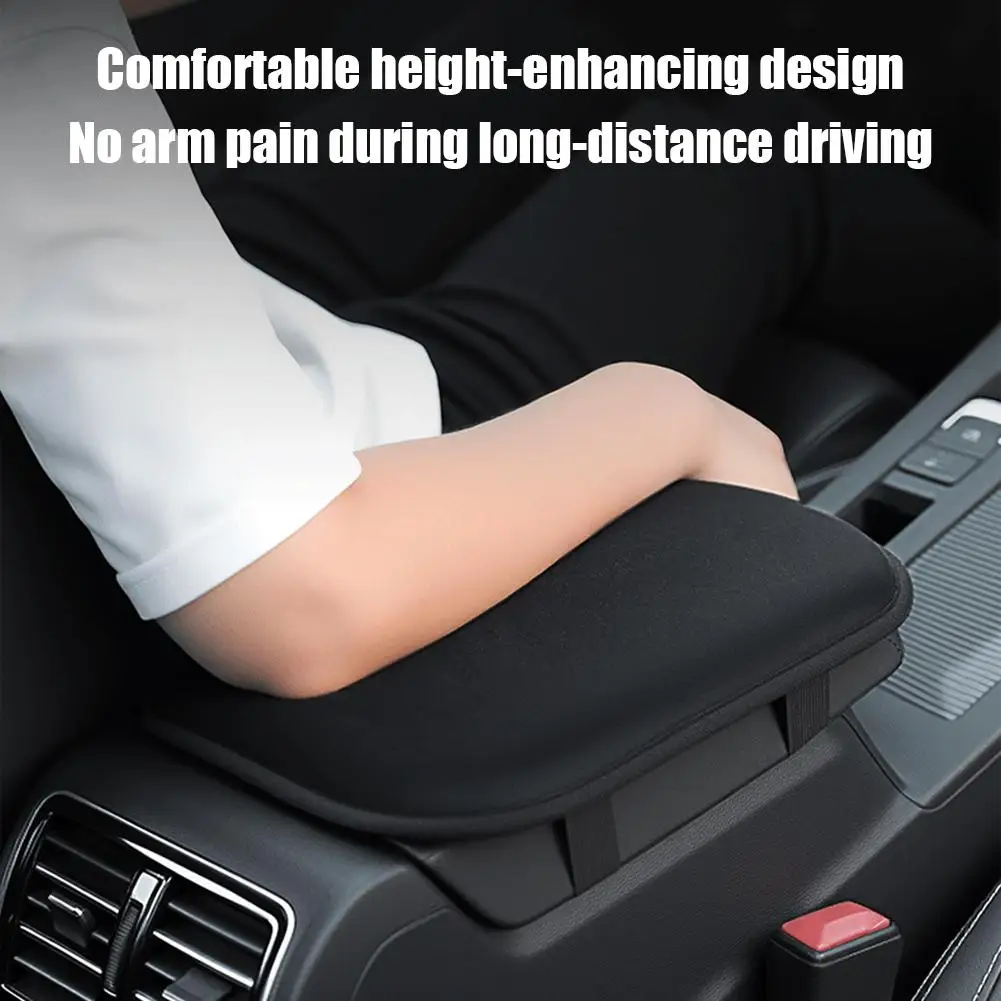 Car Armrest Cushion Booster Pad Central Armrest Box Plush Pad Protection Cover Anti Scratch Universal Heightening Pad