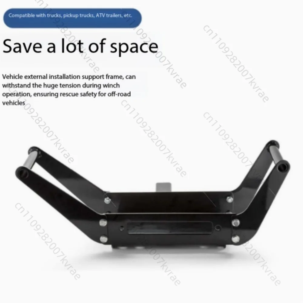 Foldable Cradle Winch Mounting Plate Off-Road Vehicle Trailer Modified Parts External Bracket Hanging Device Receiver
