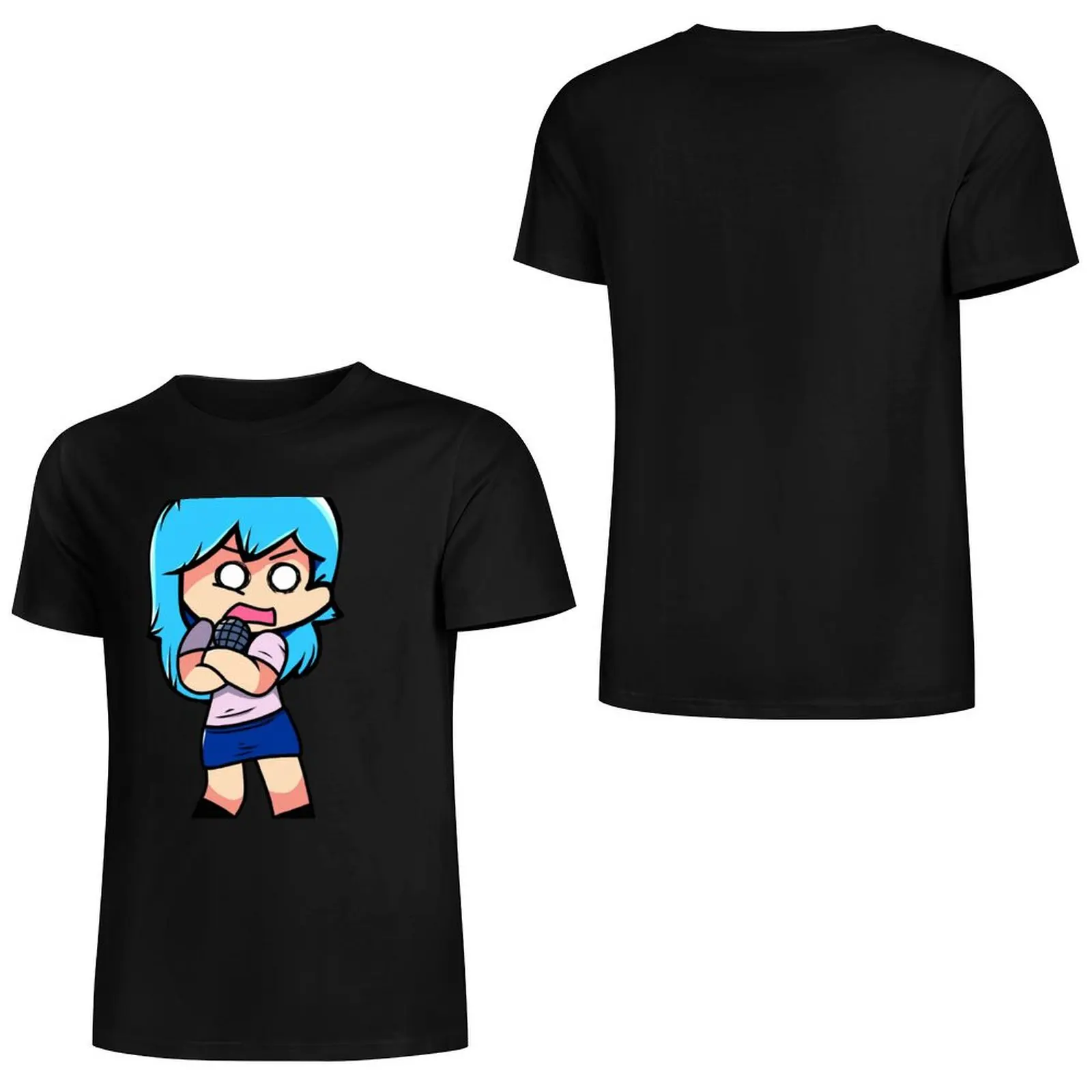 Sky FNF mod character detailed version T-Shirt graphics customizeds summer clothes mens t shirts casual stylish image 3