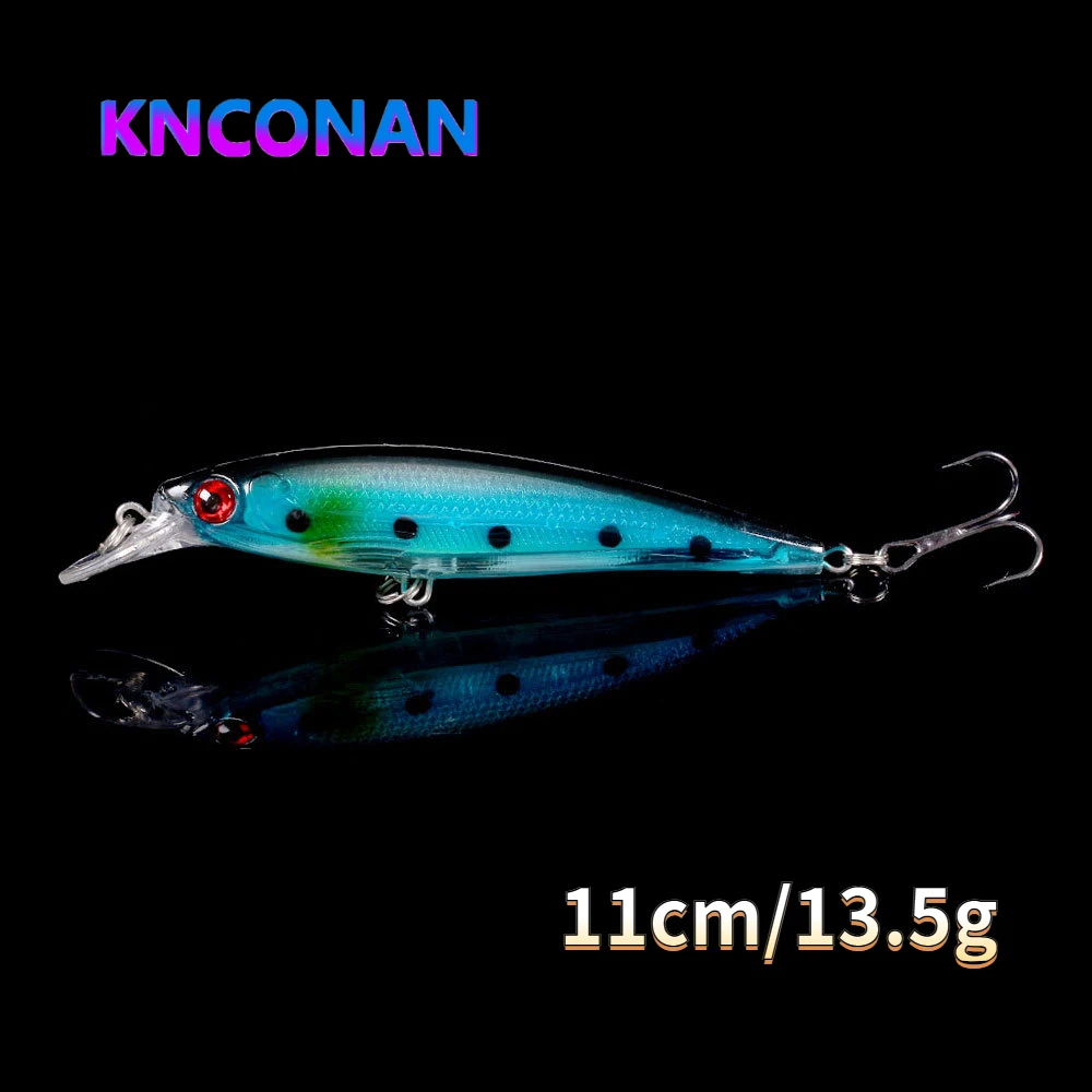 

KNCONAN 13.5g 11cm Minnow Fishing lures Peche Bass Trolling Isca Artificial Hard Bait Crankbait Carp Wobbler For Fishing Tackle