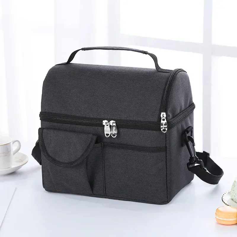 

Lunch Bag Reusable Insulated Thermal Bag Women Men Multifunctional 8L Cooler and Warm Keeping Lunch Box Leakproof Waterproof