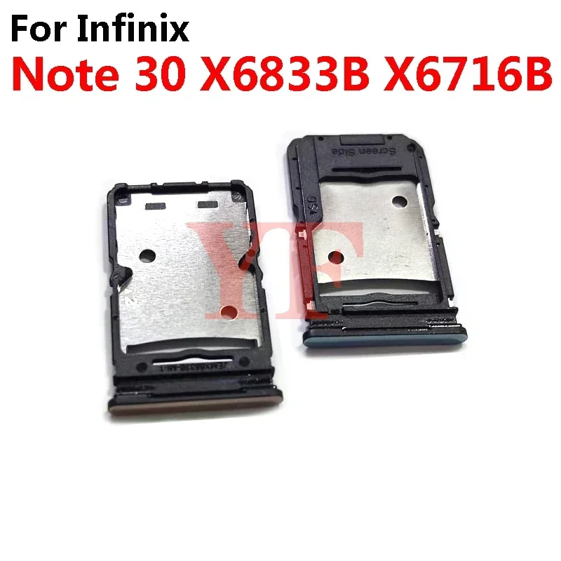 For Infinix Note 30 30i Pro VIP 4G 5G X6716 X6833B X6716B X6833 X678B X6711 X6710 SIM Card Tray Holder Slot Adapter Replacement