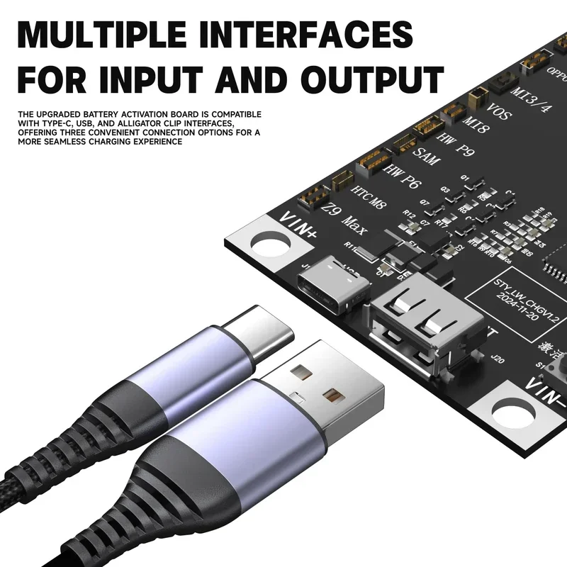 LUOWEI LW-B03 One-Click แบตเตอรี่ Activation Board การระบุอัตโนมัติ 99% รุ่น Android IP 5-16 Promax