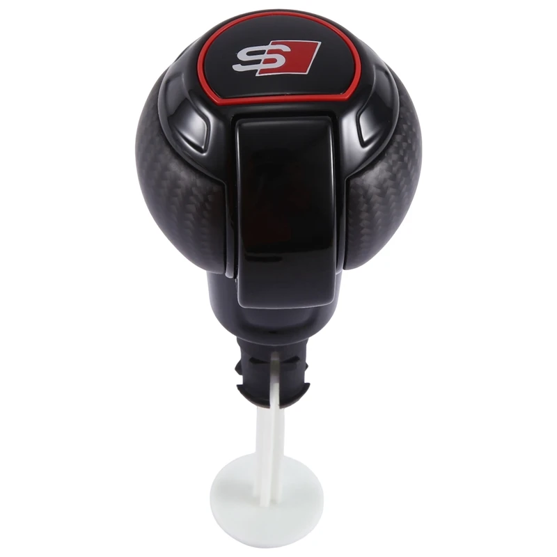 

1 Piece Carbon Fiber Gear Shift Knob Electronic Shift Handle For A6 C7 VW Golf MK6 MK7 R GTI Slien