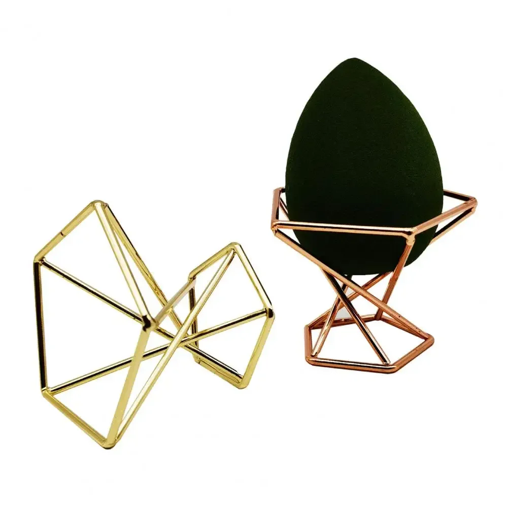 ماكياج الإسفنج حامل نفخة الإسفنج تجفيف حامل معدني قوس ماكياج نفخة الرف حامل مستحضرات التجميل مسحوق نفخة الرف