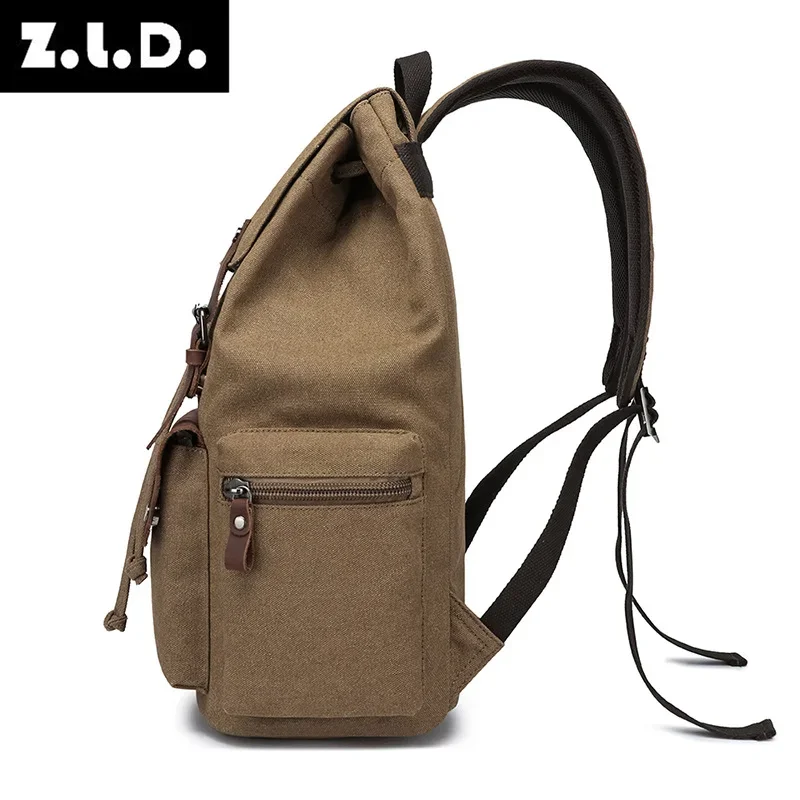 جديد قماش خمر على ظهره الرجال الظهر حزمة المراهقين حقيبة مدرسية للبنين الطلاب Mochila Viaje حقيبة ظهر للسفر الرباط على ظهره