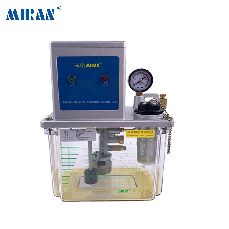 Thin Oil Lubrication Pump MIRAN MR-2202-200XA Volumetric 2L 220V Central Lubrication System for Molding Machine