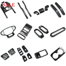 Carbon Fiber Patterned Interior Patch Trim Frame Stickers Accessories Interior Protection Fit For Chery Jetour Traveller T2