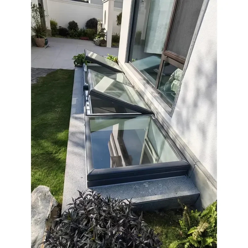 Factory Direct Residential Villa Solar Electric Aluminum Skylight Waterproof Roof Window Glass Roof Window Skylight