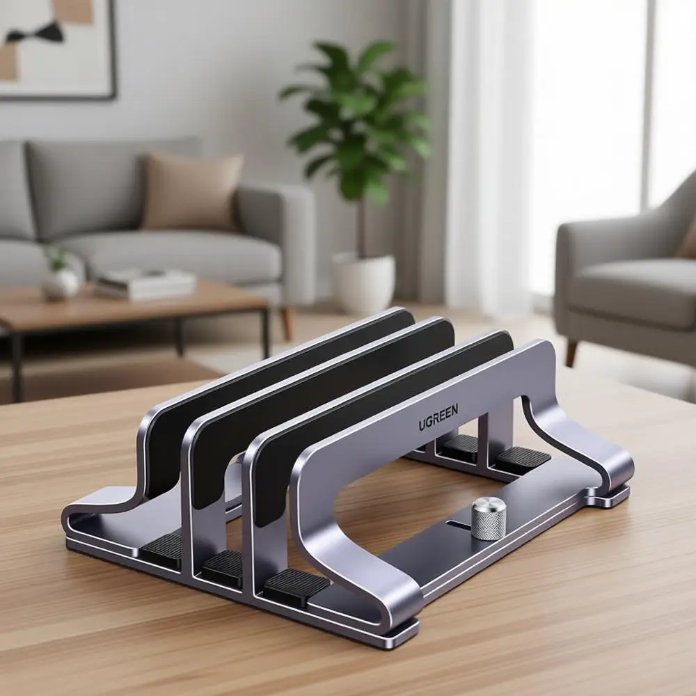 

Adjustable 3-Slot Laptop Stand for 17.3 Notebooks - Space Gray