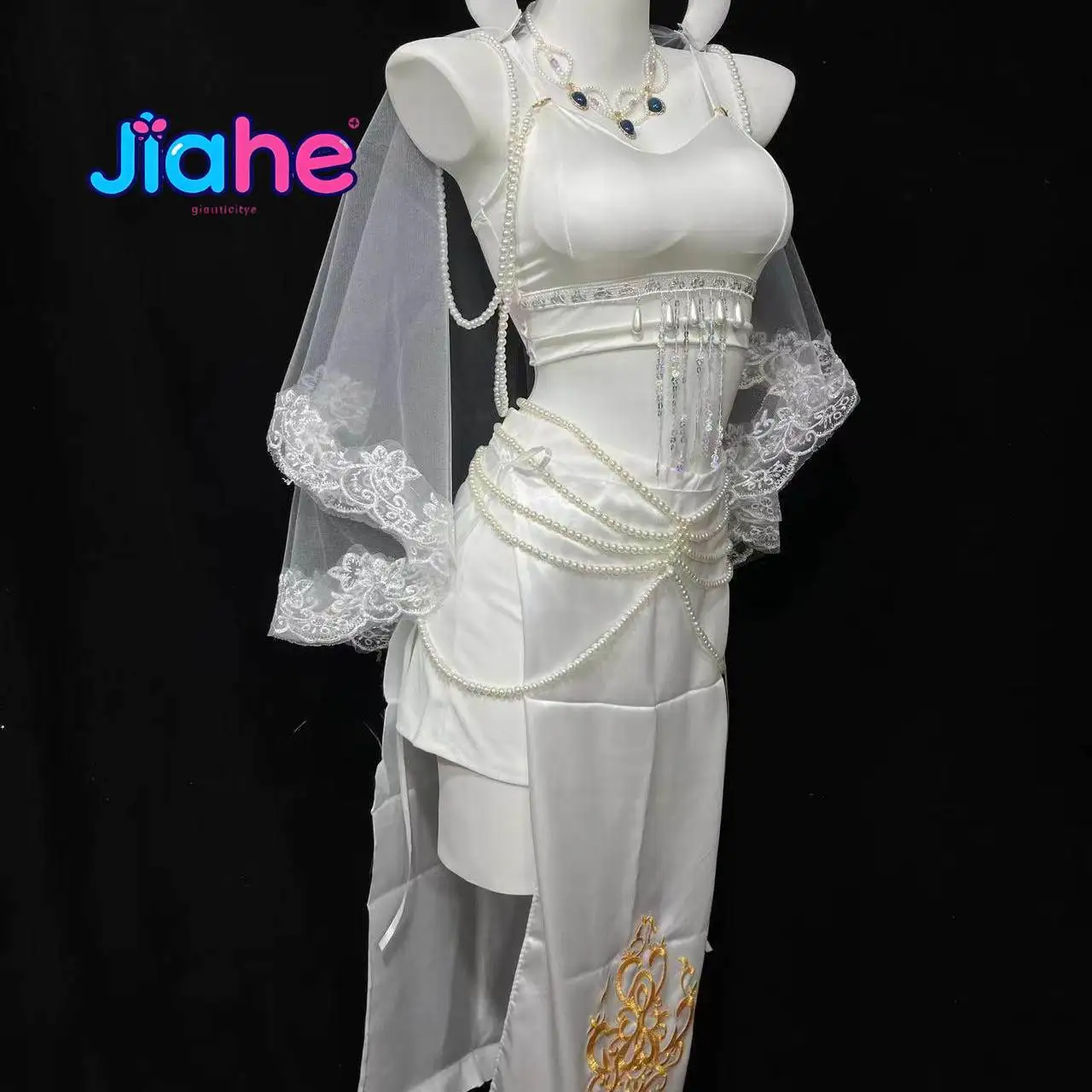 Fiona Gilman Priestess Game Identity Ⅴ Cosplay Costume Halloween Carnival Women's New Elegant Dress Headwear Props Uniform view 2