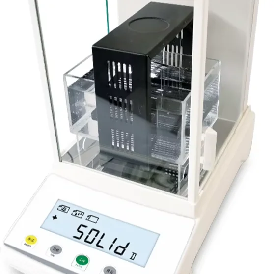 Automatic liquid power density meter equipment 0.005g/310g density balance system made of plastic