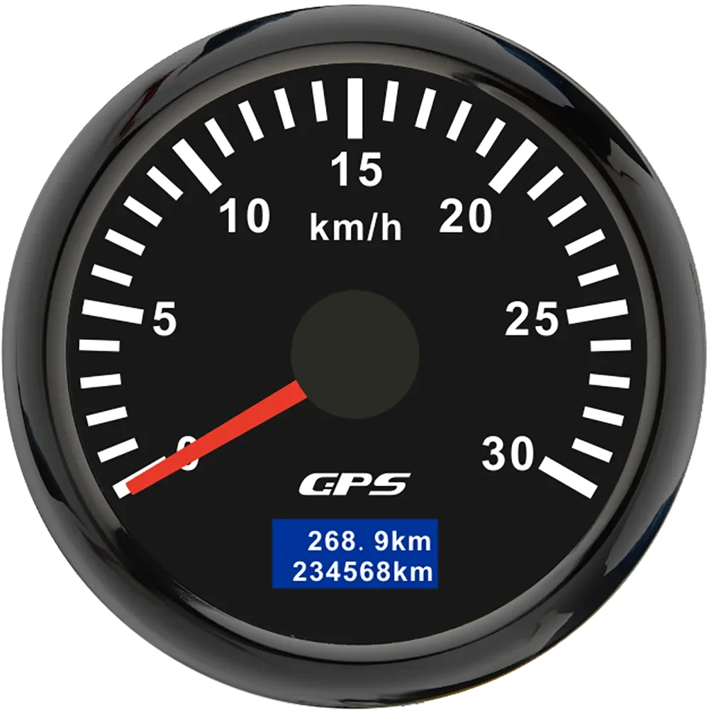 30/60/80/120/200 Km/h GPS Snelheidsmeter 52 MM Auto Vrachtwagen Snelheidsmeter meter Met GPS Antenne Met 7 Kleur Backlight 9-32 V - afbeelding 1