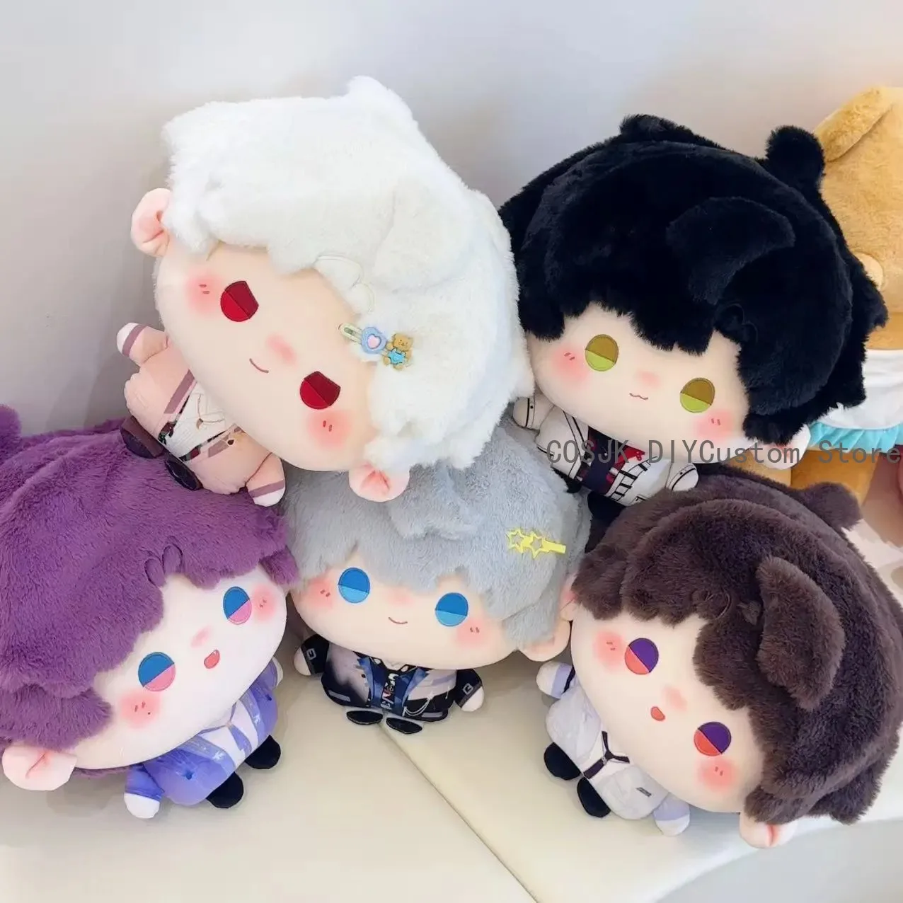 

Love and Deepspace Zayne Rafayel Sylus Caleb Xavier Cosplay Kawaii Big Head Plush Pillow Kawaii Plushie Back Cushion Anime Gifts