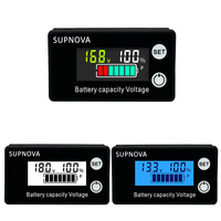 Battery Capacity Indicator DC 8V-100V Lead Acid Lithium LiFePO4 Car Motorcycle Voltmeter Voltage Gauge 12V 24V 48V  60V 72V 84V