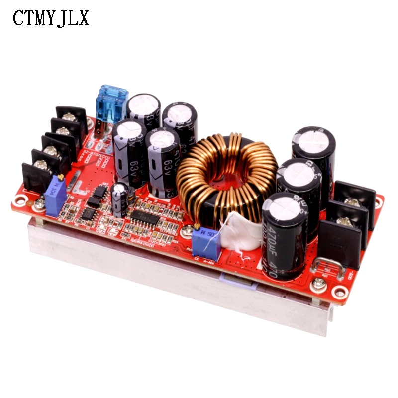 1200W 20A High Power DC-DC Boost Converter Step Up Power Supply Module 8-60V to 12-80V Adjustable Voltage Regulator Charger