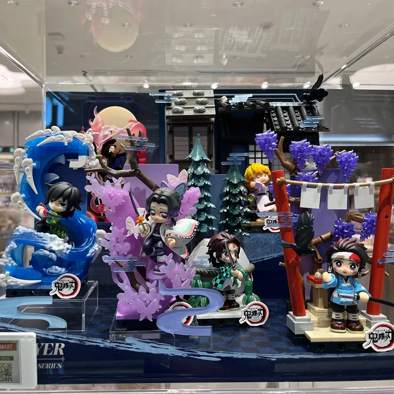 POP MART Demon Slayer Unwavering Resolve Arc Series Figurines Blocs PVC Anime Marchandises Ornements Cadeaux de Collection En Stock