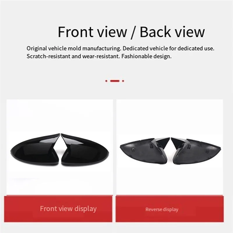 

Rearview Mirror Cover Cap 5G0857538 OX Horn Rearview For VW Golf 7 5G0857537 Black