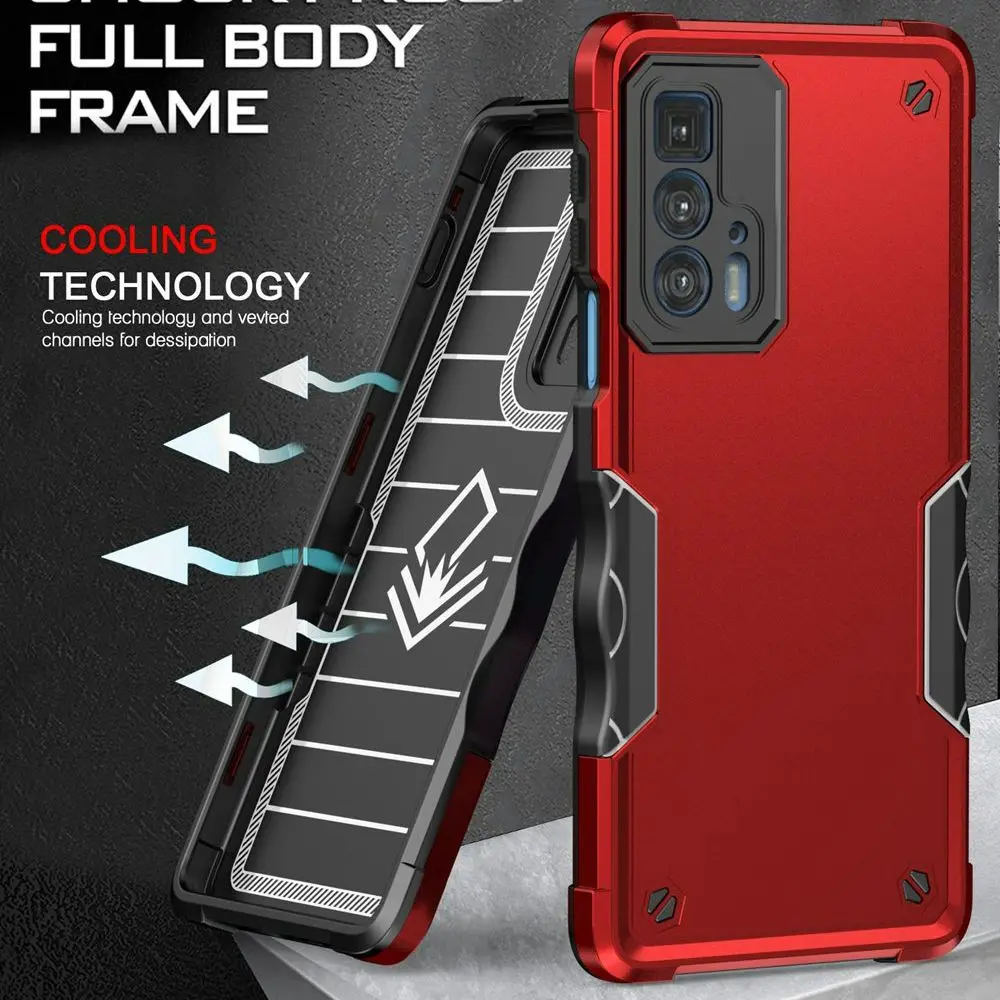 Armor Case for Motorola Moto Edge 20 Pro Case Silicone Soft Inner Hard Shockproof Cover for Moto Edge 20Pro Edge20 20 Pro Case