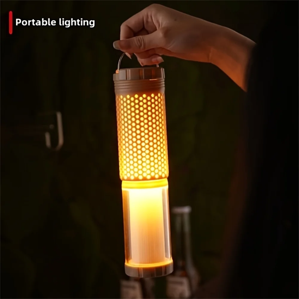 

Перезаряжаемый сотовый светильник для кемпинга, многофункциональный портативный телескопический водонепроницаемый рабочий фонарик для кемпинговой палатки, светильник