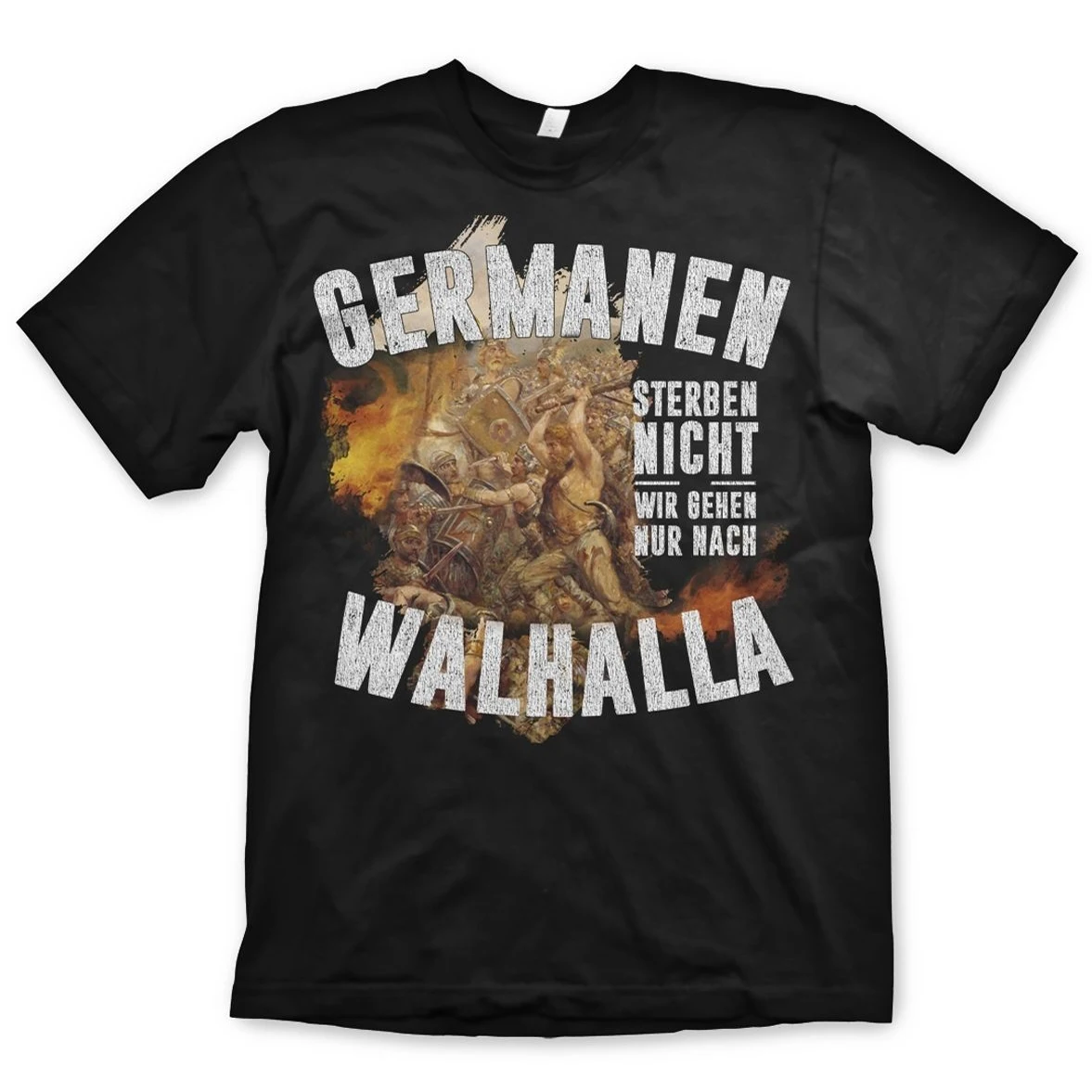 Germanen Sterben Nicht. Nordic Vikings Valhalla T Shirt. Short Sleeve 100% Cotton Casual T-shirts Loose Top Size S-3XL