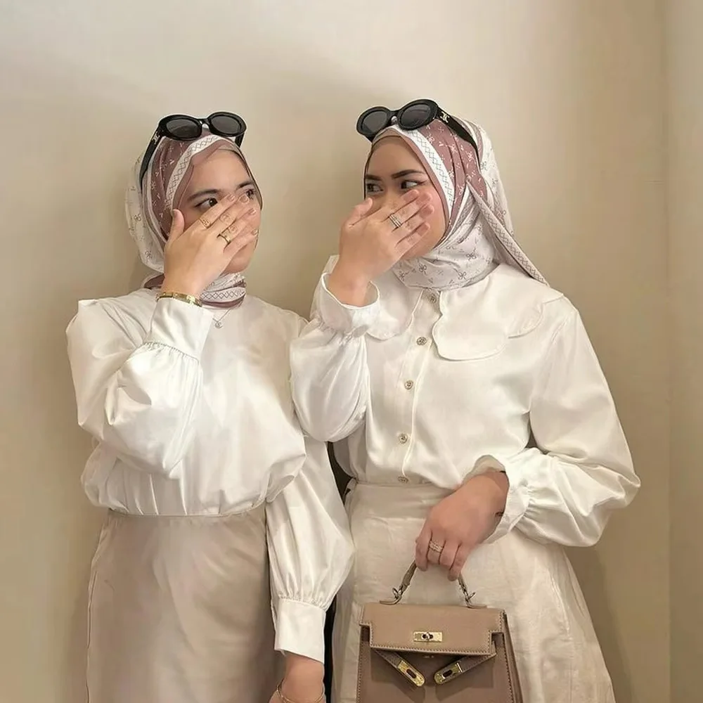 

Новый шифоновый шарф-хиджаб с принтом для женщин, мусульманские хиджабы, шали, модный атласный платок, Рамадан, ислам, тюрбан, платки, шарфы