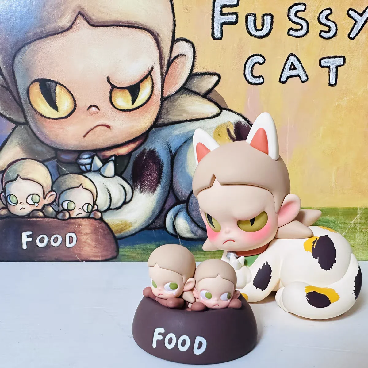 Original Zsiga Fussy Cat 100% Figurine Cute Toys  Action Figure Birthday Toys Collection Gifts