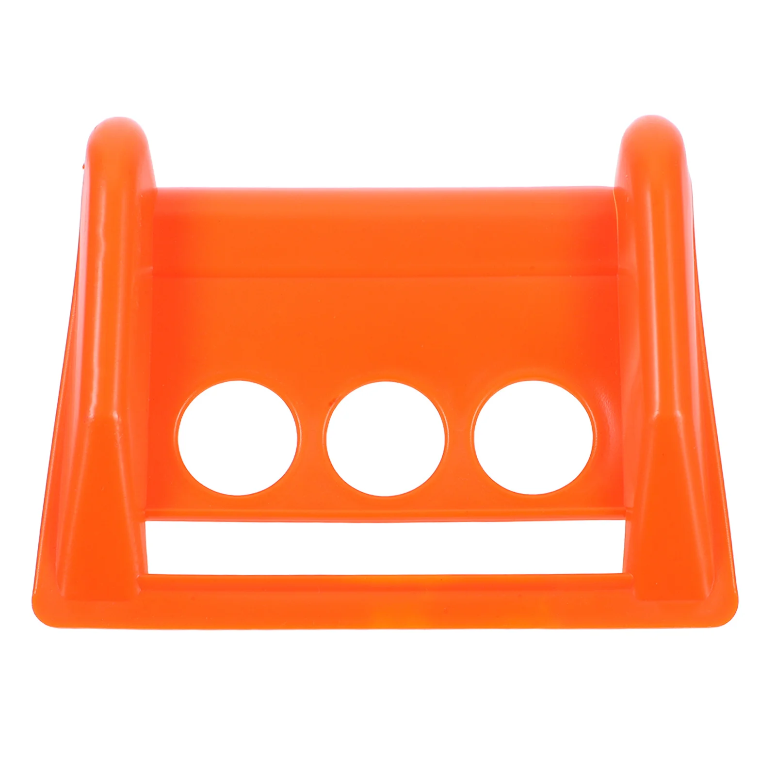 ตัวป้องกันมุมขอบสีส้ม 1 ชิ้น ทำจากพลาสติก สำหรับรถพ่วงพื้นเรียบ ใช้กับสายรัดแบบมีตัวล็อค สำหรับรถบรรทุก