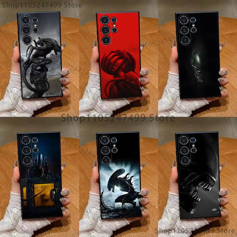 A-Alien R-Romulus Phone Case For Samsung S 25,24,23,22,30,21,10,9,Ultra,Plus,Lite,FE,4,5 G Black Soft Case