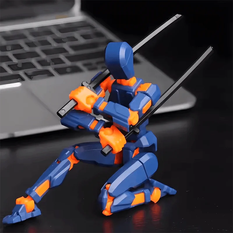 DIY Luminous T13 Multi-Jointed Movable Shapeshift หุ่นยนต์ 3D พิมพ์ Mannequin Lucky หุ่นยนต์และสุนัข Action Figures ของเล่นเด็กของขวัญ