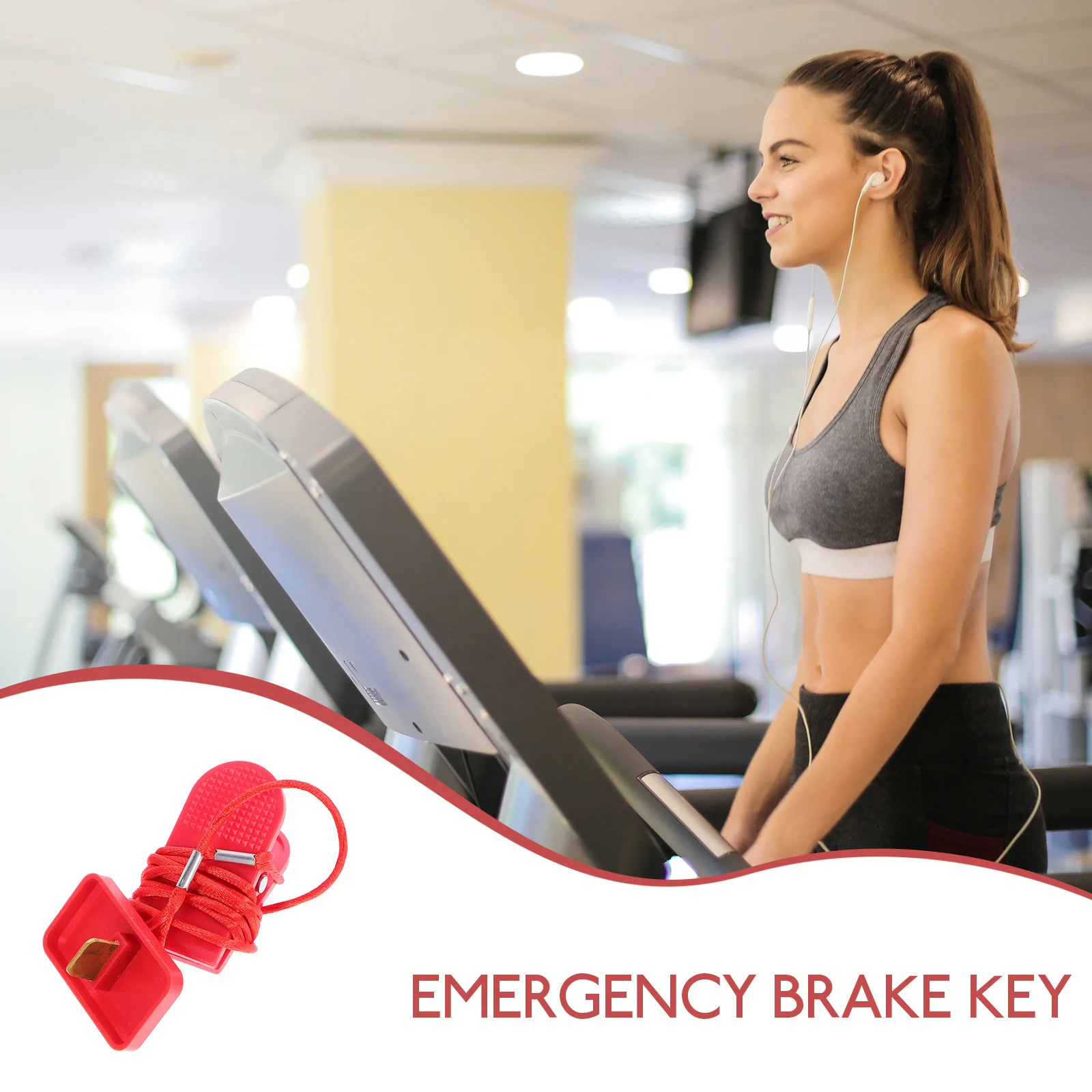 

Treadmill Emergency Stop Switch Replacement Key Magnetic Safety Equipment Accessories Gym Supplies