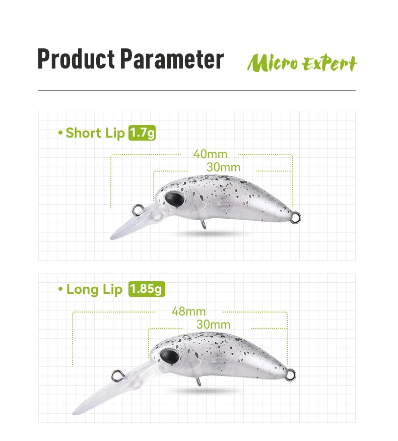 Kingdom Micro Minnow Angelköder, einzigartiges Lippen-Design, Einzelhaken, schwimmende harte Wobbler, 1,7 g/1,85 g, künstlicher Köder für Forellen – Detail 12