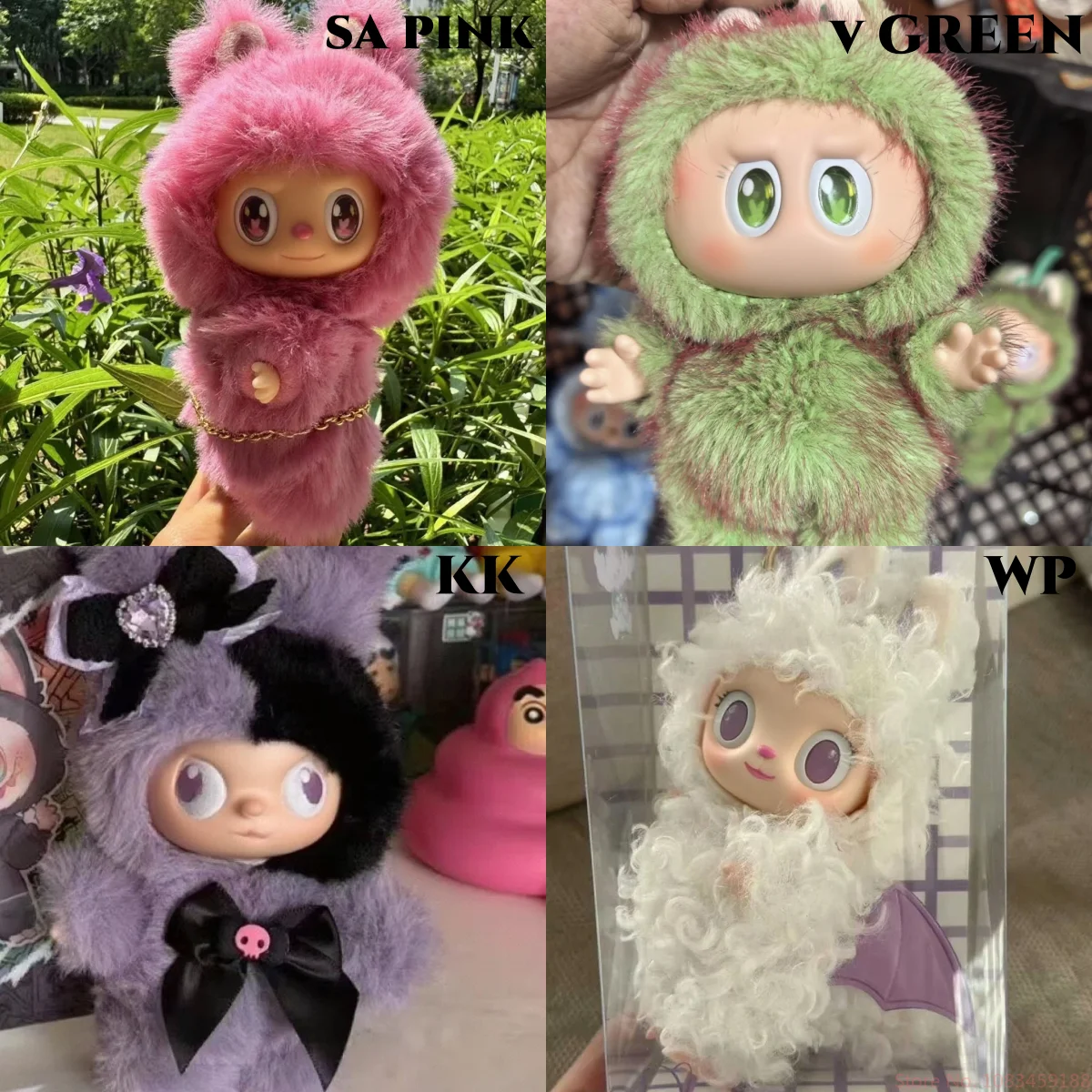 

New Arrival Vinyl Doll Anime Figure Pink Green Toy Desktop Toy Pendant Ornament Change Collection Doll Toy Girl Birthday Gifts