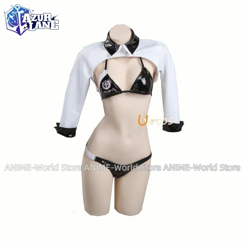 

Cos Game Azur Lane IJN Atago Cosplay Costume Mobile Games Racing Bike Girl Leather clothing latexsuit cosplay